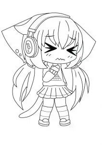 gacha life coloring pages
