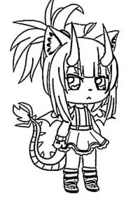 gacha life coloring pages