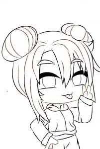 gacha club paginas coloreables