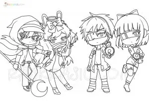 coloreables gacha club