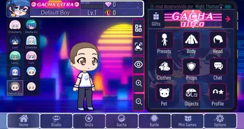 Interfaz de usuario de Gacha Ultra 3